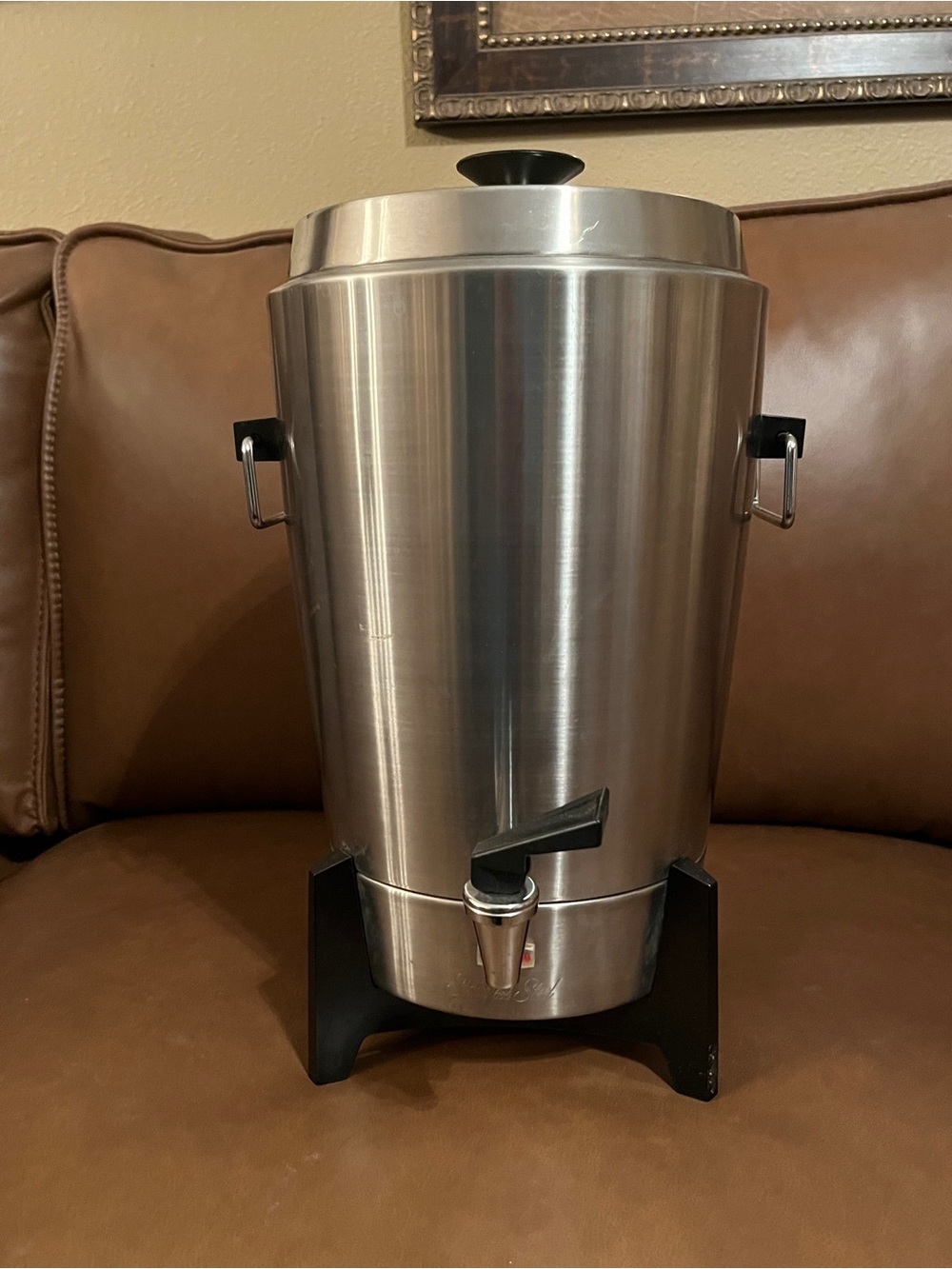 Vtg West Bend Stainless Steel Coffee Maker - 30 Cup